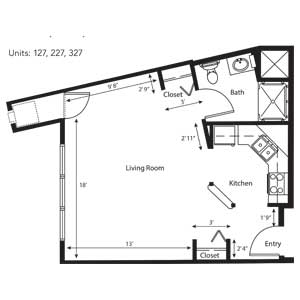 Floorplan Studio B